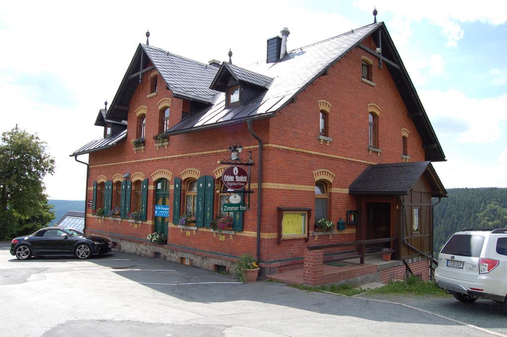 Berggasthaus & Pension Schoene Aussicht Klingenthal Buitenkant foto